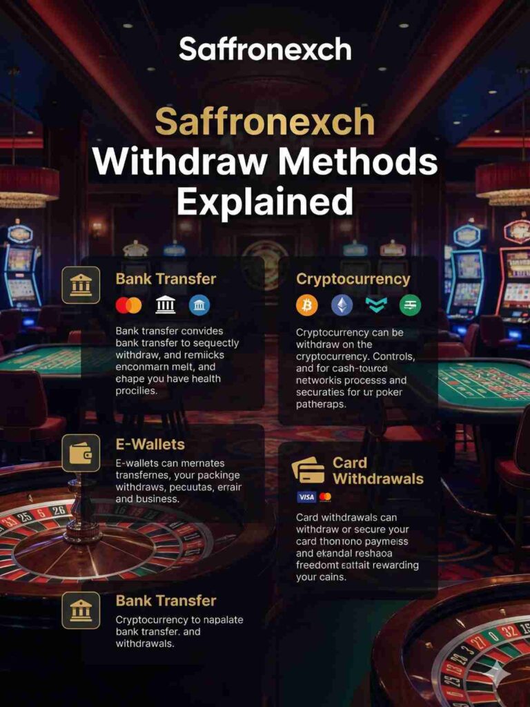 Withdraw Methods Explained on Saffronexch
