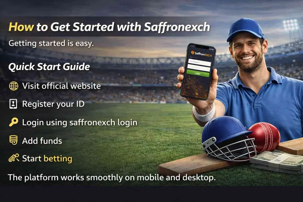 Saffron Exchange registration guide showing signup steps, login ID creation and account login process”